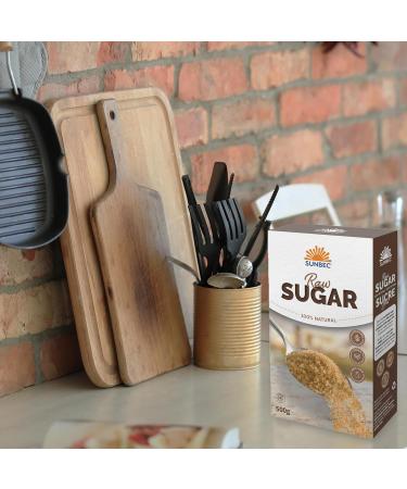 Sunbec Raw Sugar 100% Natural Brown Sugar- Kosher Certified - 500 g (Pack of 1) (Package May Vary) - Buy Online on SooperMarket.com