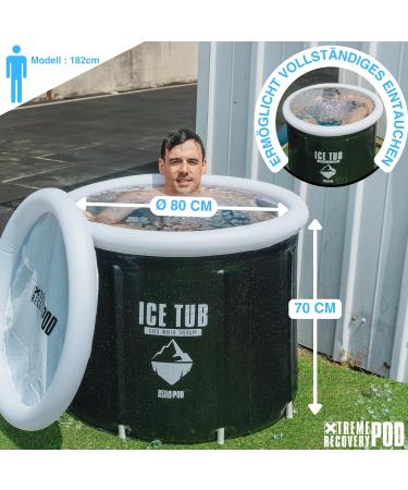 High-Quality Portable Ice Bath for Athletes | Indoor & Outdoor Use | Ice Barrel with Cover - Buy Online on SooperMarket.com