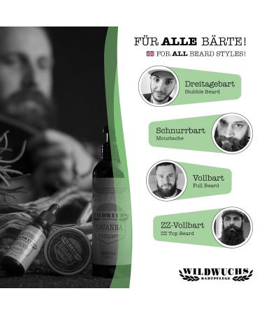 Wild Growth Beard Care - Havana Beard Care Set | Complete 3-Piece Beard Oil Set for Luxurious Grooming - Buy Online on SooperMarket.com