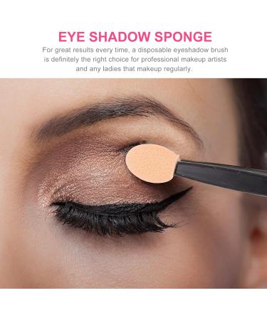 MUSISALY 100pcs Double Ended Eyeshadow Brush Makeup Brush Tipped Oval Makeup Tool Eye Makeup Applicator Cosmetic Tool Sponge Eyeshadow Stick Latex Sponge Sponge Brush 6.5x1.3cm Black - Buy Online on SooperMarket.com