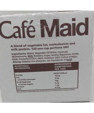 50 Cafe Maid Luxury Coffee Creamer Individual Portion Pots - Buy Online on SooperMarket.com