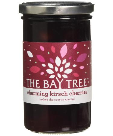 The Bay Tree Charming Kirsch Cherries- Makes the Season Special Sweet and Savoury Great with Fruit and Cheese Perfect for Ice Cream or Cheesecake Suitable for Vegetarians - 265g Jar Charming Kirsch Cherries 265 g (Pack of 1)