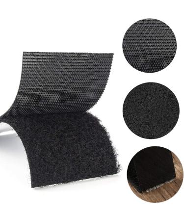STAY GENT Self Adhesive Hook and Loop Tape - 11CM Wide, 1M Long - Black Nylon Fabric Fastener for Couch Cushions, Guitar Pedals, Cable Management - Ideal for Crafts Projects - Buy Online on SooperMarket.com