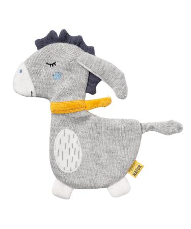 Fehn cracker donkey Fehnnatur - Activity Baby Raschel Toys with organic cotton for gripping and playing - rustling animal baby toys - ideal as a motor skills for babies and toddlers from 0+ months of donkey nature