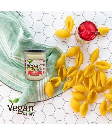 VEGAN VALLEY Cashew Cheeze Alfredo Sauce - 14.5 oz | Creamy Vegan Pasta & Dip Sauce | Soy-Free, Gluten-Free, Kosher Certified - Buy Online on SooperMarket.com