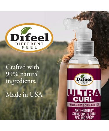 Difeel Ultra Curl Sealing Spray 8 oz - Hair Treatment for Curly Hair Anti-Frizz and Humidity-Proof - Buy Online on SooperMarket.com