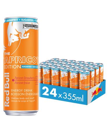 Red Bull Energy Drink Apricot-Strawberry Sugarfree 355ml (24pk) 355ml (Pack of 24)