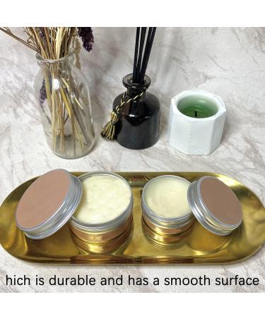 Aluminium Empty Containers 4 Pcs Round Travel Cream Jars 10 ml Empty Aluminium Tins with Lids Little Tin Pots Cosmetic Pots for Lip Balm Lotion Cream Masks Mini Candles Cosmetics (Silver) - Buy Online on SooperMarket.com