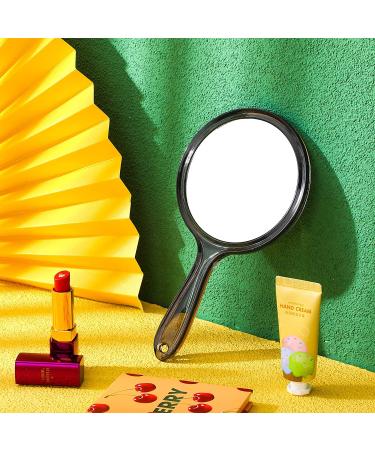 Double Sided Handheld Makeup Mirror with 1X/2X Magnification - Black - Buy Online on SooperMarket.com