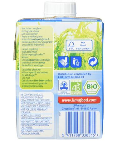 LIMA Rice Drink Original - Pack of 10 (10 x 500g) | Dairy-Free & Vegan Milk Alternative | International Shipping Available - Buy Online on SooperMarket.com