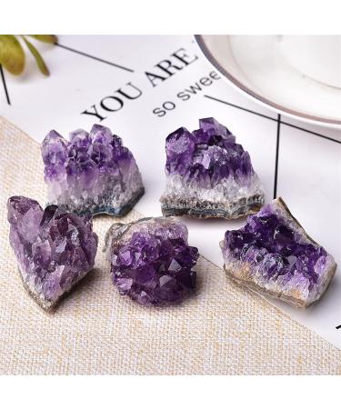 1PC Natural Amethyst Crystal Cluster Quartz Raw Crystals Stone Decoration Ornament Purple Stone Ore 1PC Random Delivery - Buy Online on SooperMarket.com
