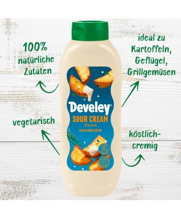 Develey Sour Cream Sauce - 875ml | Finely Creamy Dip - Buy Internationally - Buy Online on SooperMarket.com