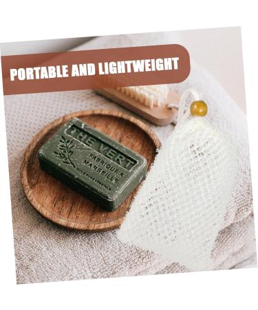 Mikinona 2 Pcs Soap Bag Exfoliating Soap Pouch Bathing Soap Travel Organizer Bags Body Sponges Soapdish Nylon - Buy Online on SooperMarket.com