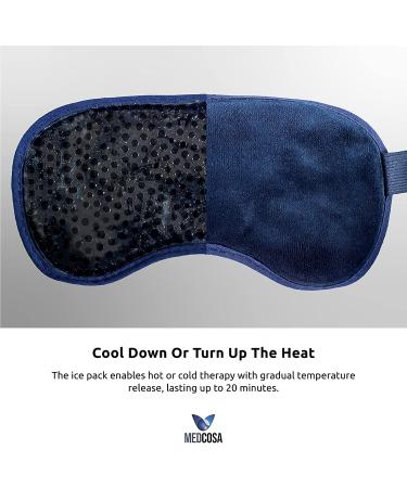 Medcosa Eye Ice Pack - Cooling Gel Mask for Tired Eyes, Pain Relief, Migraines, Puffy Eyes - Aid for Better Sleep - Buy Online on SooperMarket.com