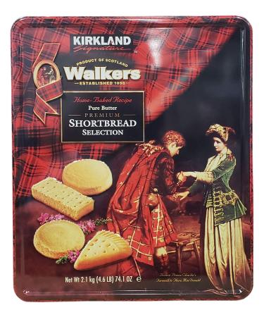 Kirkland Signature Walkers Premium Shortbread Selection Gift Tin, 4.6 Pound, Packaging May Vary