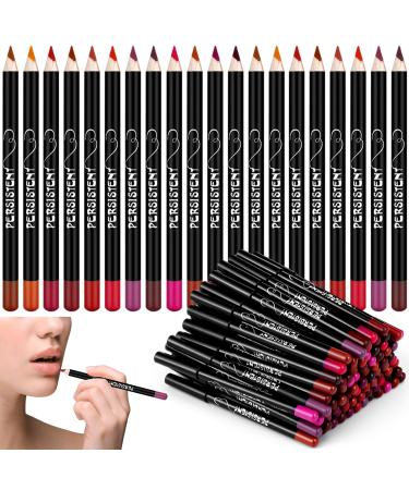 84 Pcs Bulk Lip Liner Pencil Set Long Lasting Lip Liner Pencil Slim Lock Lipstick in Place Lip Makeup Set of 12 Color 5.2 Inches