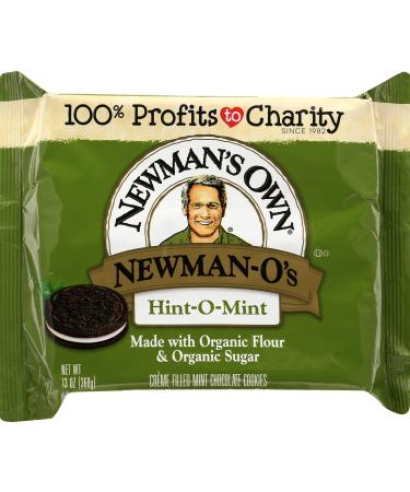 Newman's Own Newman-O's Sandwich Crèmes, Hint-O-Mint, 13-Oz. (Pack Of 6) Mint Creme 13 Ounce (Pack of 6)