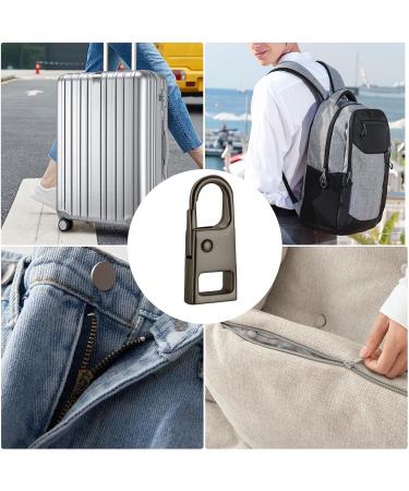 Fovolat Zipper Replacement Pull | Detachable Metal Zipper Pulls for Quick Replacement | Sturdy Removable Zipper Pulls Tab Zipper Handle Fixer for Easy Zipper Repair Black Copper - Buy Online on SooperMarket.com