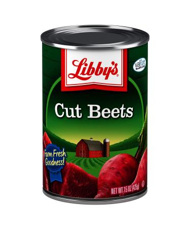 Libby's Cut Beets | Deliciously Earthy Flavor | Deep Vibrant Ruby Red-Purple | Grown & Made in the USA | Farm Fresh Goodness in Every Bite! | 15.0 oz. can (Pack of 12)