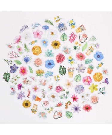 Knaid Flower Stickers Set (360 Pieces) Decorative Assorted Floral Sticker for Scrapbooking Planner Bullet Journals Supplies - Buy Online on SooperMarket.com