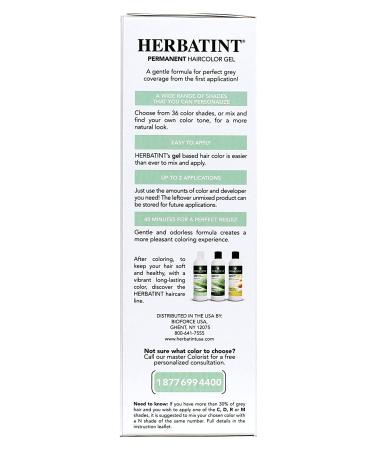 Herbatint 4N Chestnut Permanent Hair Color Gel - 4.56 fl oz (135 ml) | Gentle & Long-Lasting Hair Dye - Buy Online on SooperMarket.com