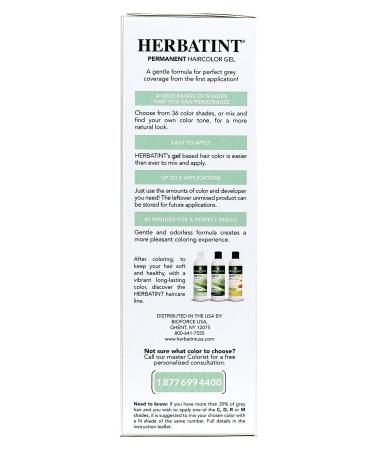 Herbatint Permanent Haircolor Gel 5N Light Chestnut 4.56 Fl Oz - Pack of 1 - Buy Online on SooperMarket.com