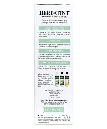 Herbatint 5D Light Golden Chestnut Permanent Herbal Hair Colour Gel | 135 mL - Shop Internationally Online - Buy Online on SooperMarket.com