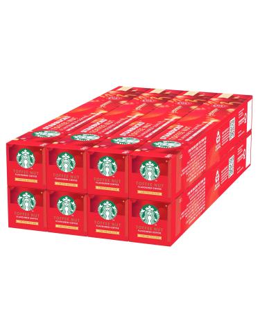 STARBUCKS Toffee Nut Flavoured Coffee by Nespresso Blonde Roast Coffee Capsules 8 x 10 (80 Capsules)