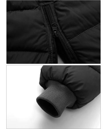 Happy Cherry Baby Winter Pants - Newborn Boys Girls Overall Ski Trousers - Infant Warm Snow Bib Pant - Toddler Windproof Padded Snowsuit Bottoms - Elastic Buttom Zipper Outerwear Outfits - Black (Size 80) - Buy Online on SooperMarket.com