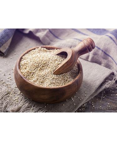 Organic Royal White Quinoa 5 Pounds - Whole Grain | Non-GMO, Kosher, Raw & Vegan | Sirtfood Superfood - Bulk 5 Pound Pack - Buy Online on SooperMarket.com