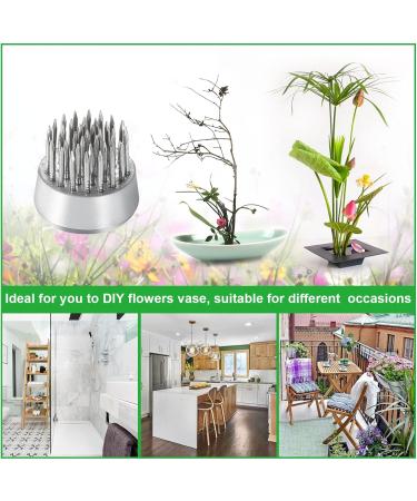 DAJAVE 10 Pack Flower Frogs - Round Japanese Flower Arranger Tool for Plant Decoration and Floral Arrangement - Buy Online on SooperMarket.com