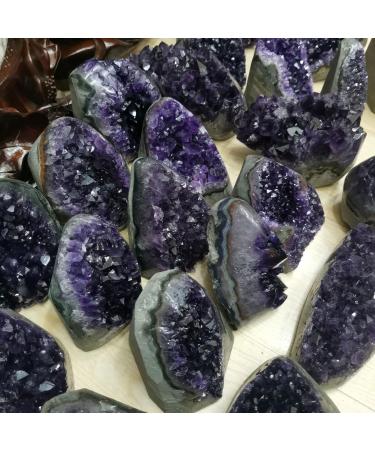 Natural crystal rough Natural Crystal Rough Amethyst Crystal Geode Cluster Natural Raw Reiki Quartz Crystals Stones from Uruguay Powerful Crystals Geode for Witchcraft Home Decor Reiki Feng Shui 2.2lb 2.2lbs - Buy Online on SooperMarket.com