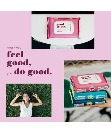 Goodwipes Flushable Plant-Based Wipes | Rosewater & Aloe | 180 ct (3 packs) | Septic Safe | At-Home Dispenser | Biggest Adult Wipes - Buy Online on SooperMarket.com