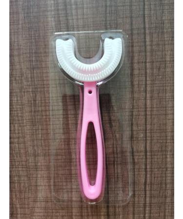 Children's Toothbrush Children's U-Shaped Toothbrush Pinkgrip