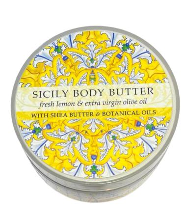 Greenwich Bay Trading Destination Body Butter 8oz | Luxurious Moisturizing Cream | Enriched with Shea Butter & Essential Oils for Deep Hydration | Perfect for Dry Skin | Travel-Friendly Sicily