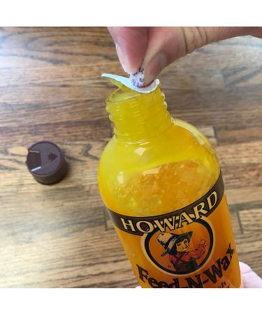 Howard Feed-N-Wax Wood Polish & Conditioner - 16 oz Beeswax Blend for Furniture Care - Buy Online on SooperMarket.com