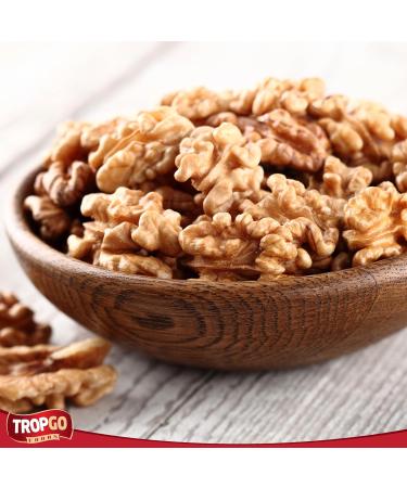Tropgo Raw King Walnuts - Whole Food Unsalted Nuts in a Resealable and Recyclable Tub - High Protein and Fibre Rich Vegan Snack - Ideal Healthy Vegan Keto Snack for all Ages (120G) - Buy Online on SooperMarket.com