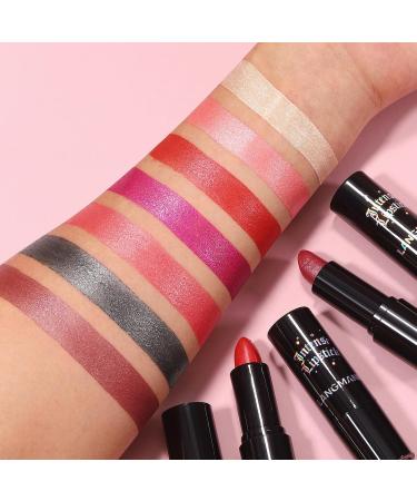 7 PCS Long-Lasting Goth Lipstick Set | Waterproof Smudge-Proof Makeup for Women | International Shipping Available - Buy Online on SooperMarket.com
