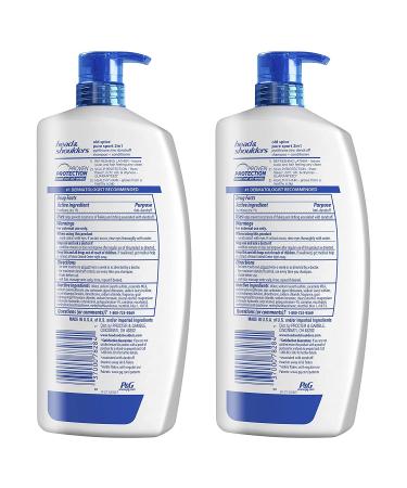 Head & Shoulders 2-in-1 Anti Dandruff Shampoo & Conditioner Twin Pack - Lemon-Lime Scent - 31.4 Fl Oz - Old Spice Pure Sport - Buy Online on SooperMarket.com