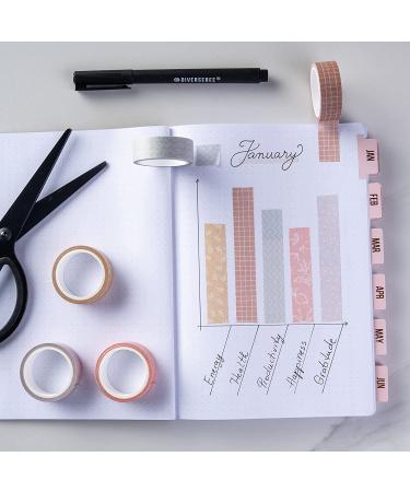 DIVERSEBEE Pastel Washi Tape Set - 5 Rolls Decorative Craft Tape for Scrapbooking, Journaling & Gift Wrapping (Forest) - Buy Online on SooperMarket.com