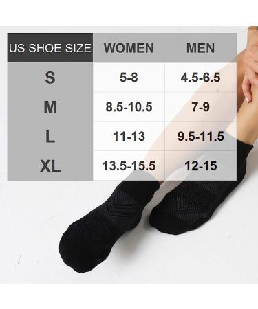 CelerSport Men's Ankle Socks 6 Pack - Cushioned Sport Athletic Running Socks, Black (Size 9-12) - Buy Online on SooperMarket.com