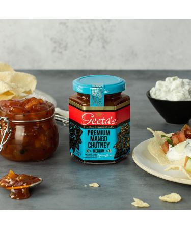 Geeta's Premium Chutney 230g Custom Case (Pack of 6) | Choose Any Flavour Receive 1 of Each Choice | Mango Chilli Lime Onion Pomegranate Ginger | No Artificial Flavours or Colours - Buy Online on SooperMarket.com