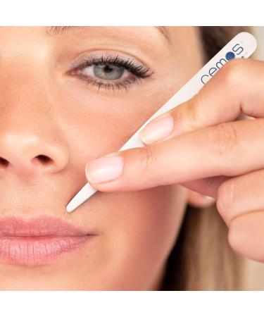 Buy REMOS Stainless Steel Eyebrow Tweezers with Round Tip - 9.5 cm | Precision Grooming Tool for Perfect Brows - International Shipping Available - Buy Online on SooperMarket.com