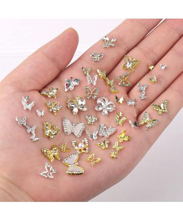 Juome 40 Pcs 3D Butterfly Nail Charms - Nail Art Decorations & Supplies - Buy Online on SooperMarket.com