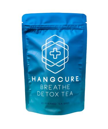 Breathe Tea by Hangcure - Lung Cleanse Tea with Mullein Leaf Extract for Lungs Detox and Mucus Relief. Contains Elderberry Ginseng Rooibos Thyme Ginger and Mullein. 20 Pyramid Tea Bags.