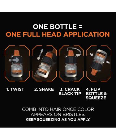 L'Oreal Paris Men Expert One Twist Mess Free Permanent Hair Color - Real Black 02 - Ammonia Free Dye to Cover Grays - Easy No Mix Application - 1 Kit - Buy Online on SooperMarket.com