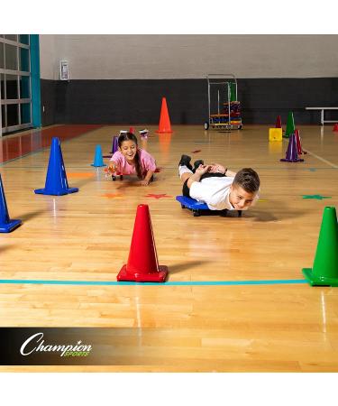 Champion Sports Office TC9SET Field Marker Cone  Red/Orange/Yellow/Green/Blue/Purple  9 US - Buy Online on SooperMarket.com