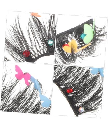 ABOOFAN 3 Pairs Fake Eyelashes False Lashes Halloween Decor False Eyelashes Individual Makeup Accessories Natural False Eyelashes Makeup Supplies Fluffy Chemical Fiber Cosmetics - Buy Online on SooperMarket.com