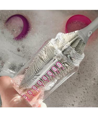Smilo Baby Bottle Feeding Gift Set - Silicone Pacifier, Nipples, Cleaning Brush - Perfect for Girls & Boys - Pink - Buy Online on SooperMarket.com