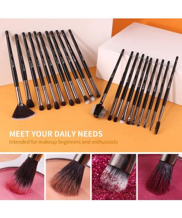 BEILI 40Pcs Professional Synthetic Makeup Brush Set for Foundation Blending Face Powder Blush Eye Shadows - Premium Kabuki Brushes Kit - Buy Online on SooperMarket.com
